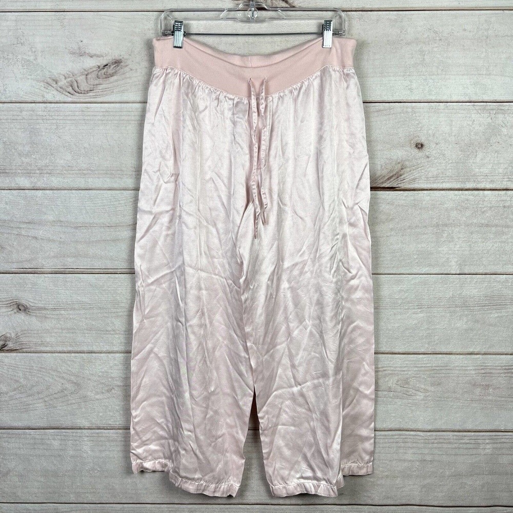 PJ Harlow Jolie Capri Satin Lounge Pants Sleep Pants